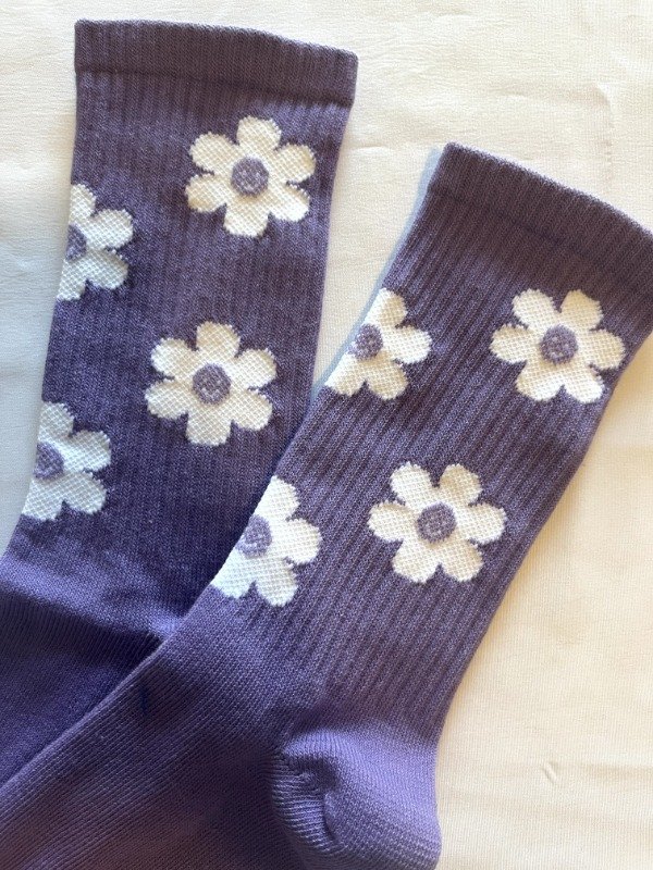 Producto - MEDIAS FLOWER - LILAS