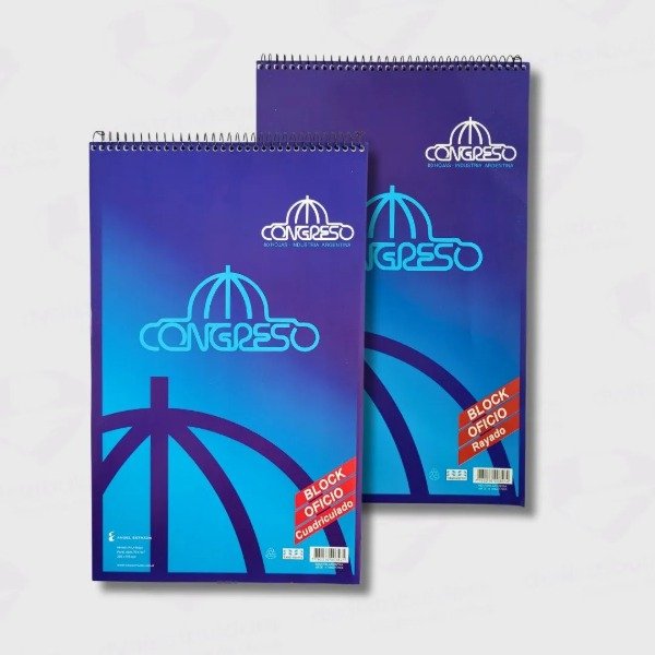 Producto - Block Oficio con espiral CONGRESO