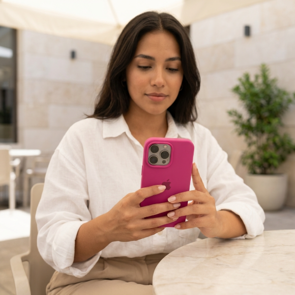 Producto - Silicone case fucsia