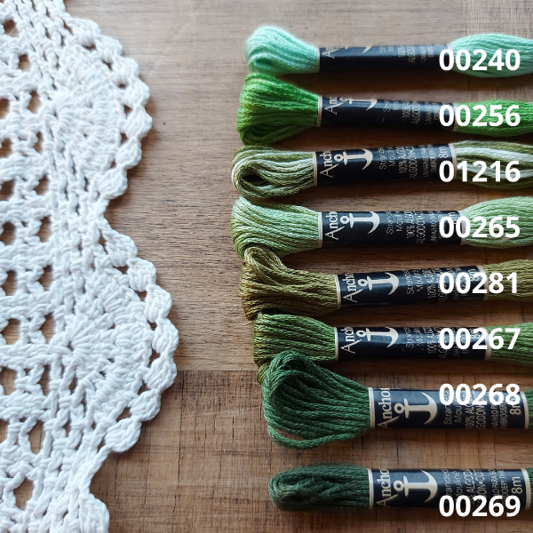 Producto - Hilo mouline Verdes 2