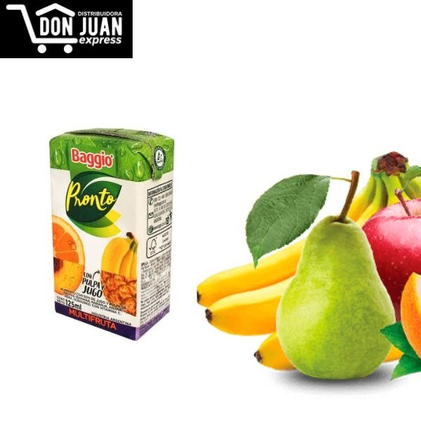 Producto - JUGO BAGGIO X 125 CC  - SABOR MULTIFRUTAS - CAJA X 18