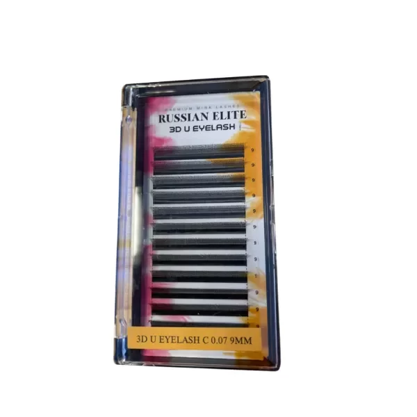 Producto - EXTENSIONES DE PESTAÑAS RUSSIAN ELITE TECNOLÓGICA 3D U CURVA C 0.07