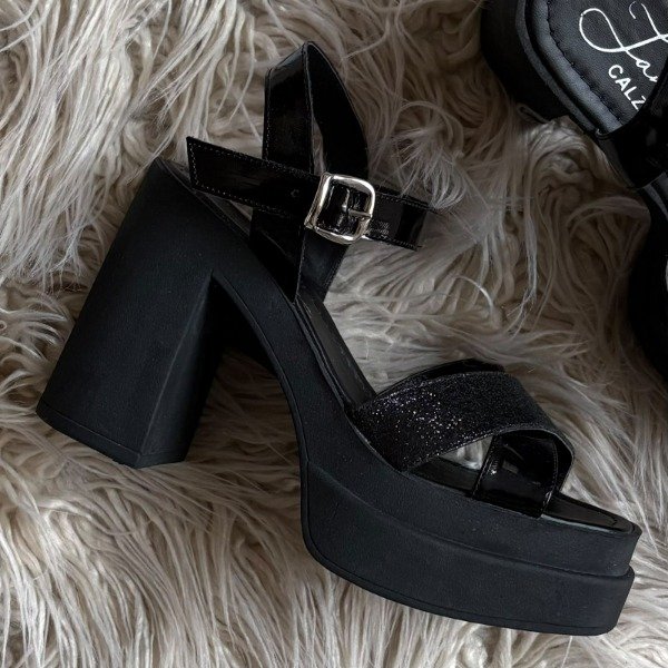 Producto - Zapatos Glitter Negro - 1