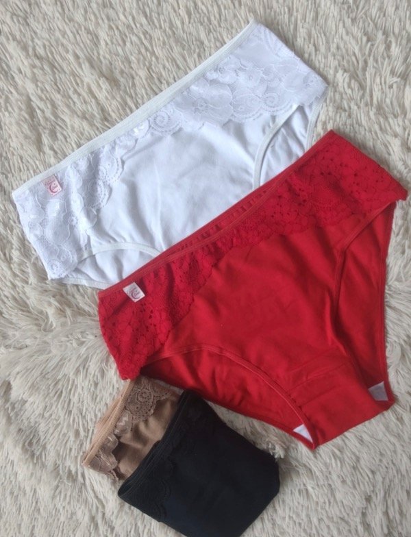 Producto - Vedetina Algodón y puntilla talle 46/48 X12