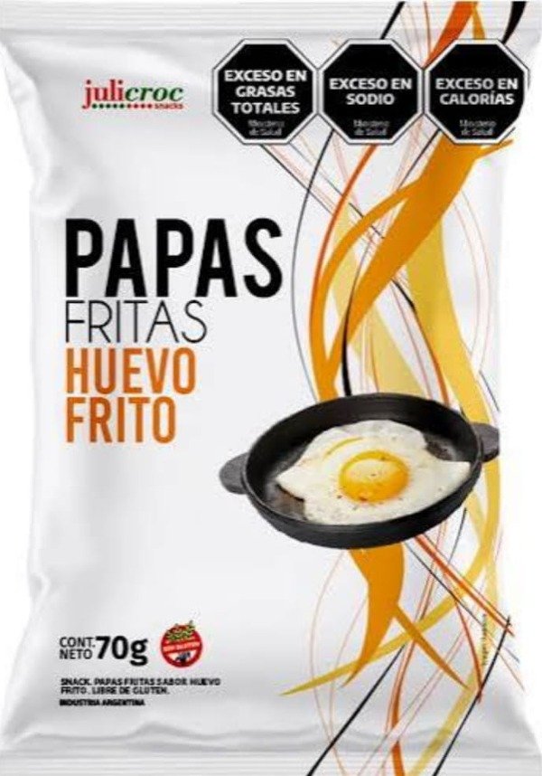 Producto - PAPAS FRITAS SABOR HUEVO FRITO JULICROC