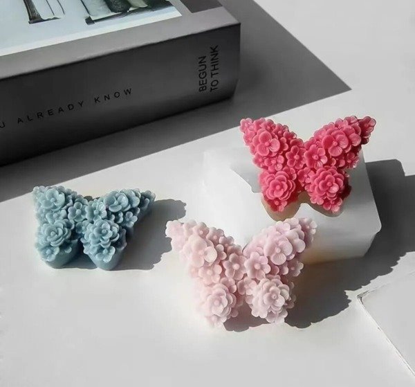 Producto - Molde mariposa con textura de flores