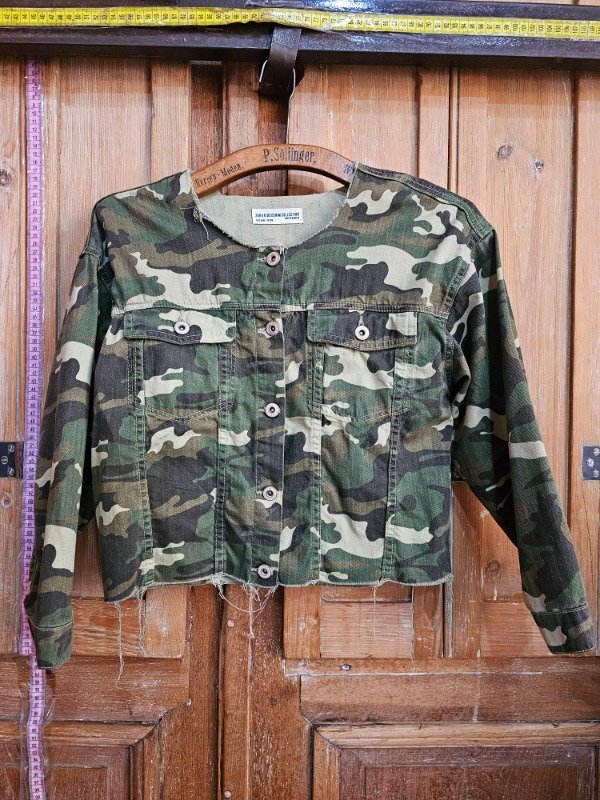 Producto - Campera De Jean Zara Camuflada t.XS