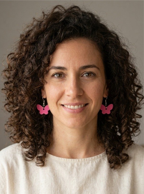 Producto - Aros Mariposa Tecnicolor Mini / Fucsia Power