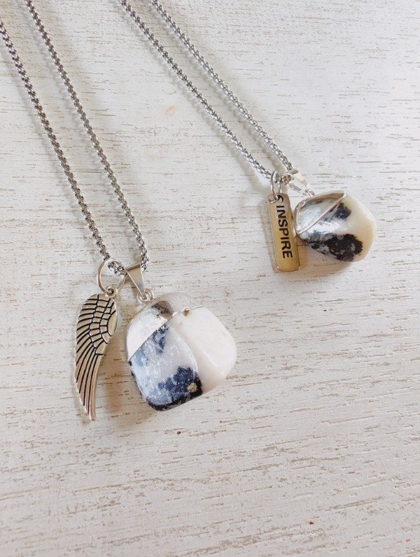 Producto - Collar equilibrio entre los opuestos Jaspe Cebra