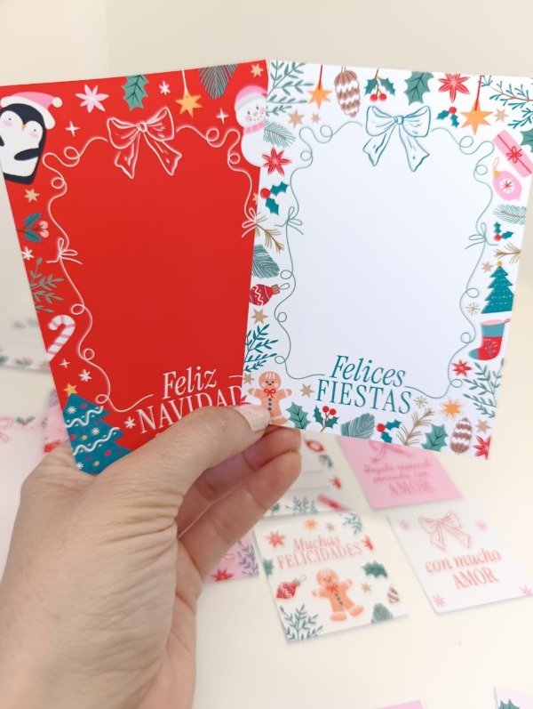 Producto - TARJETAS PARA COOKIES IMPRIMIBLES NAVIDEÑAS