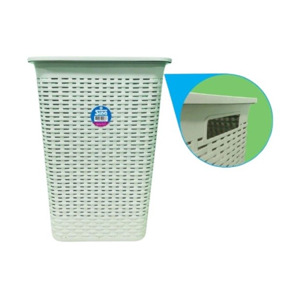 Producto - CANASTO BLANCO ROPA TIPO RATAN