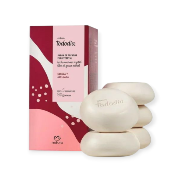 Producto - Cereza y Avellanas - Jabones en Barra Todo Día x5u
