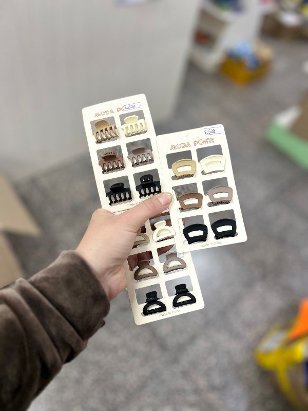 Producto - Set Hebillitas x6 tonos marrones