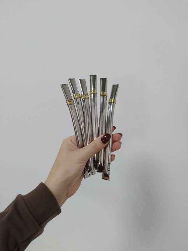 Producto - Bombillas chatas acero inoxidable