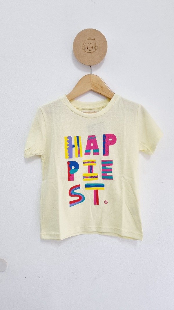 Producto - Remera Happiest Amarilla Bebé