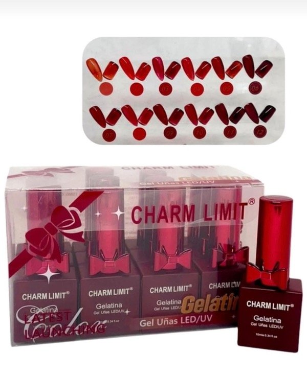 Producto - Esmalte gelatina en tonos rojos (xunidad)