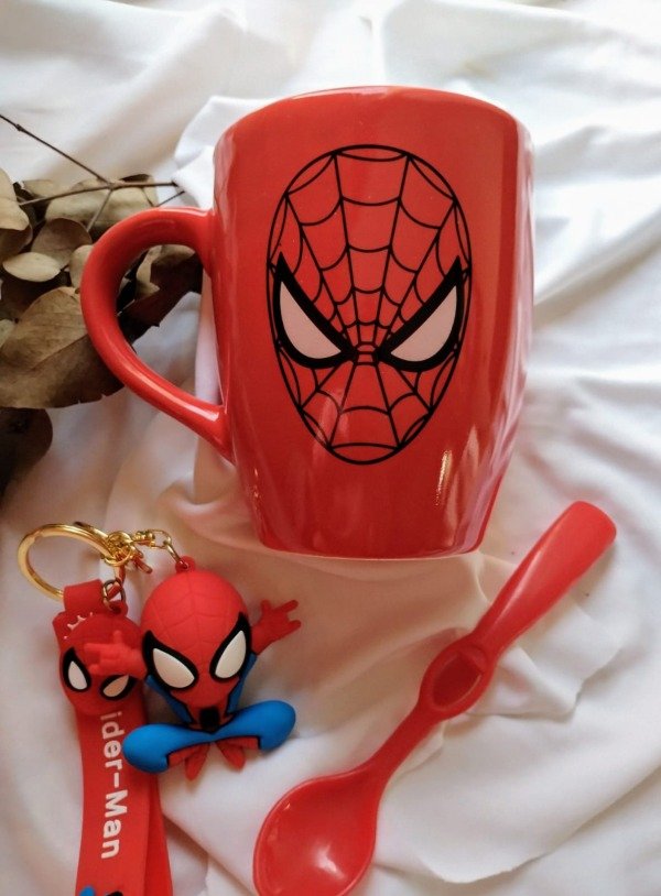 Producto - TAZA Y LLAVERO DE SPIDERMAN