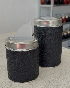 Producto - YERBERO Y AZUCORERO LATA DE ALUMINIO forrado en simil cuero