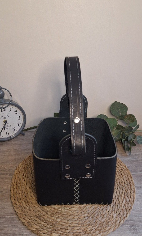 Producto - Canasta matera de cuero vacuno - 1