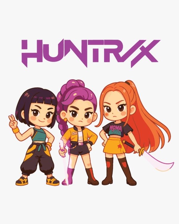 Producto - Lámina de Stickers de Las Guerreras del K-Pop (21cmx28cm)