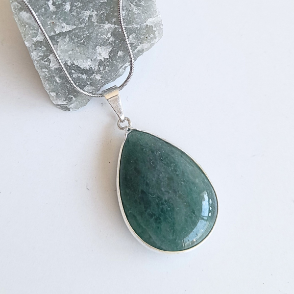 Producto - Collar Gota de Cuarzo Verde