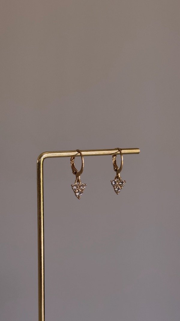 Producto - Aros triángulos dorados