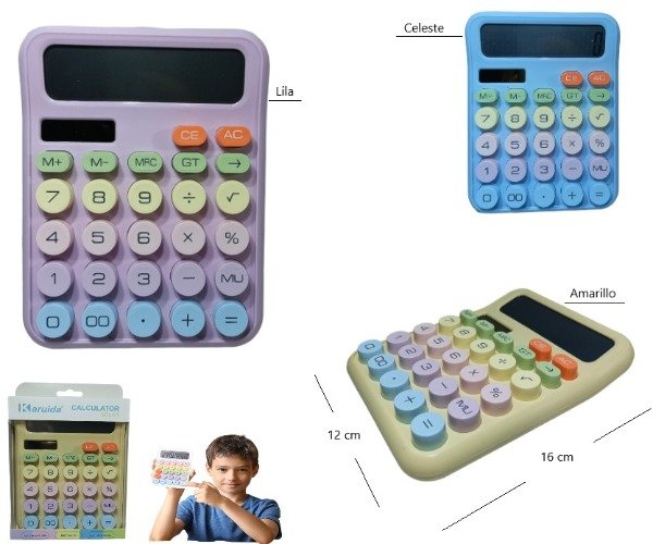 Producto - CALCULADORA KAWAII 12DIGITOS