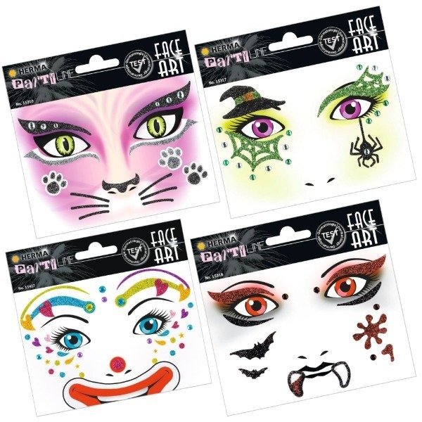 Producto - Face Art Decor aplique gibreado y cristales modelos surtidos