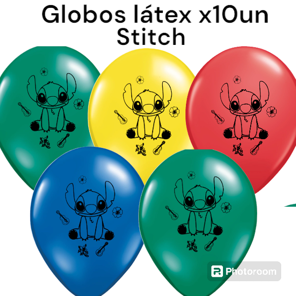Producto - GLOBOS Stitch 3 de 12" x 10 un