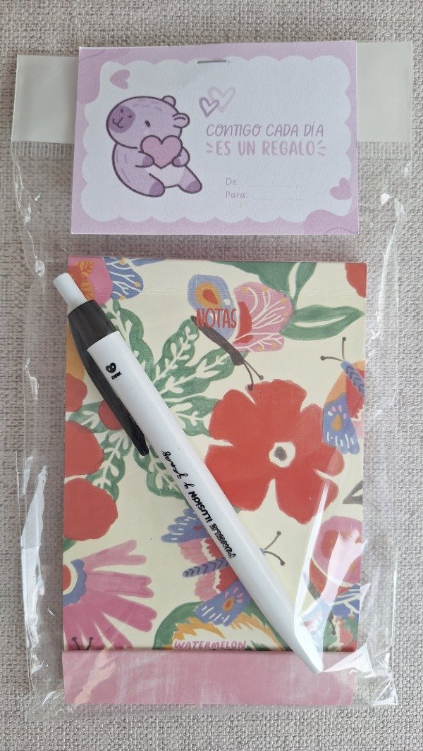 Producto - Block de notas mas lapicera - 1