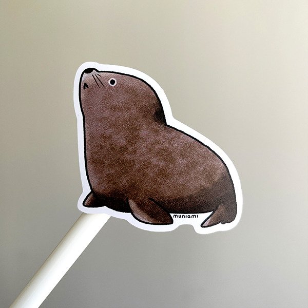 Producto - Sticker vinilo - Fauna marina argentina - Lobo marino sudamericano