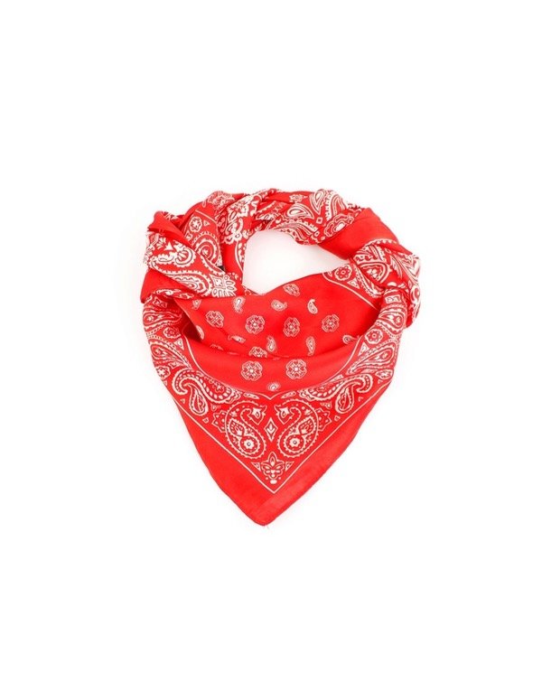 Producto - Pañuelo de seda Bandana Roja