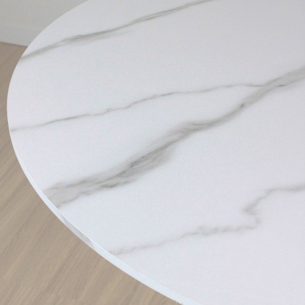 Producto - Mesa Tulip 1mt. simil carrara - 1