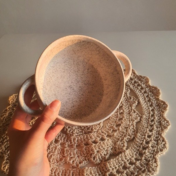 Producto - PROMO ! Bowl de Cerámica jaspeado con detalle en su base - 2