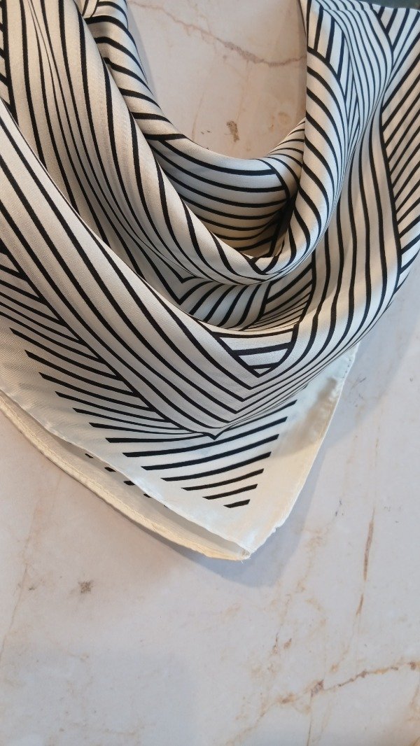 Producto - Pañuelo rayas marfil - 1