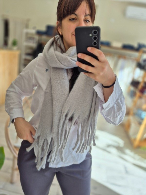 Producto - Bufandón Nube Clásico Gris
