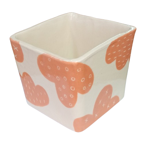 Producto - MACETITA NUBE NARANJA