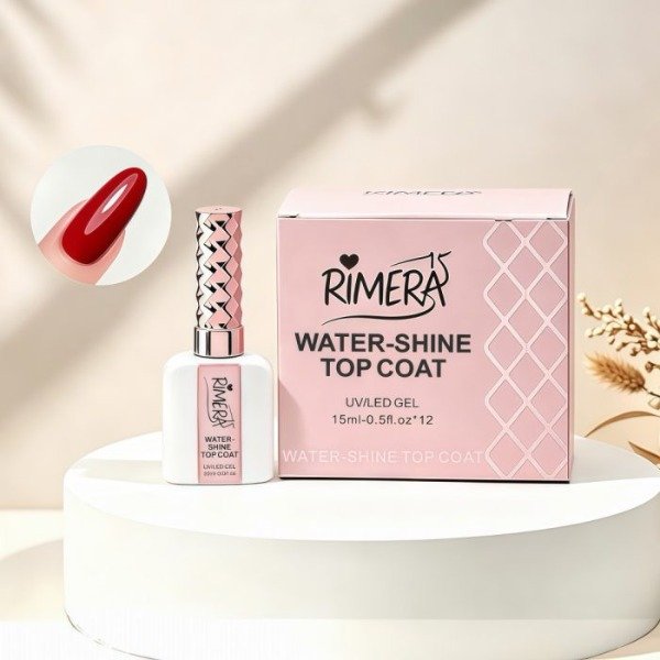 Producto - TOP COAT WATER-SHINE 15ML UV/LED GEL RIMERA QUINCE