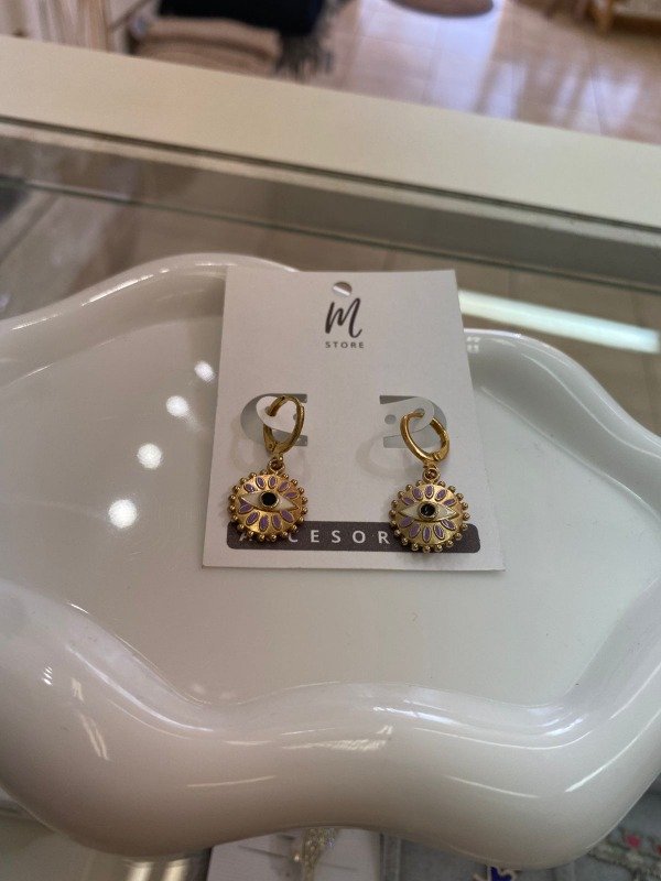 Producto - Aros Colgantes Ojo Turco - 2
