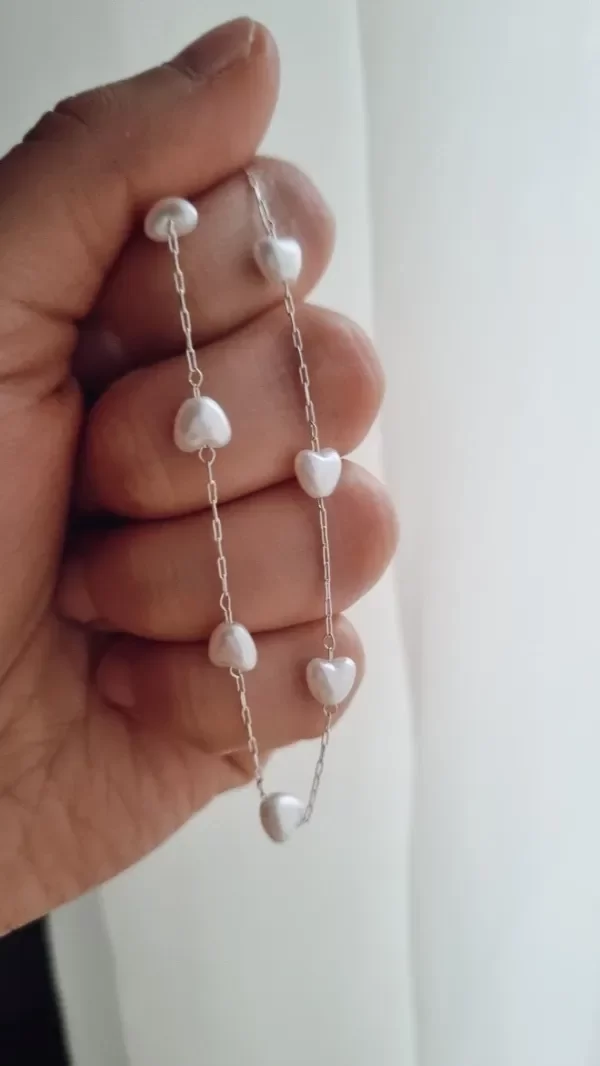 Producto - Pulsera forma de corazón perlas AB