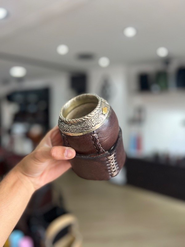 Producto - MATE TORPEDO CRIOLLO URUGUAYO CUERO VIROLA ALPACA - 4