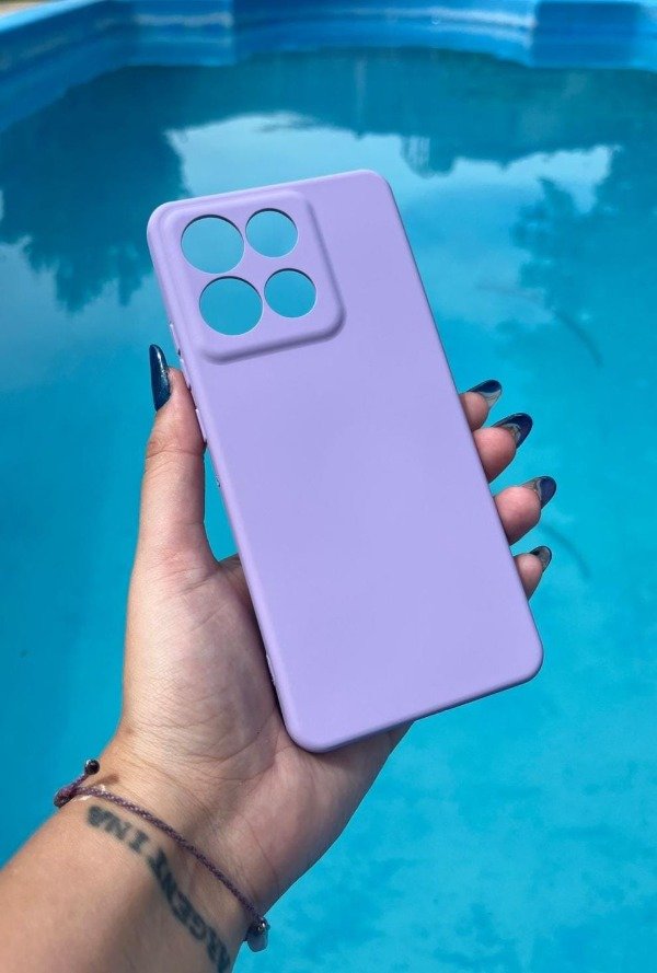 Producto - G86 silicona con felpa lila