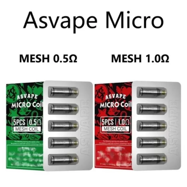 Producto - (RESISTENCIAS) ASVAPE MICRO COIL MESH DTL 0.5