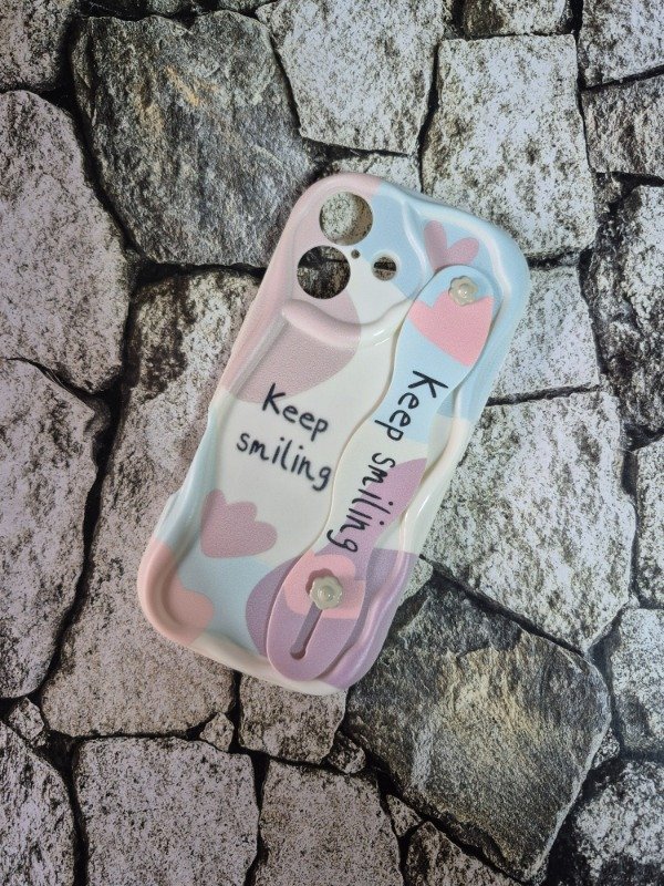 Producto - Funda tpu diseño con strap Iphone 17 smile