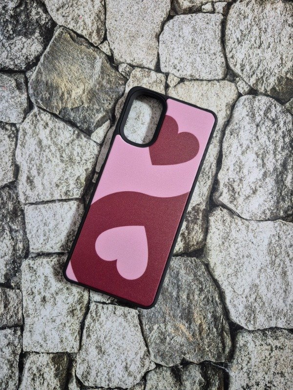 Producto - Funda rígida diseño Moto E32/G22 corazones