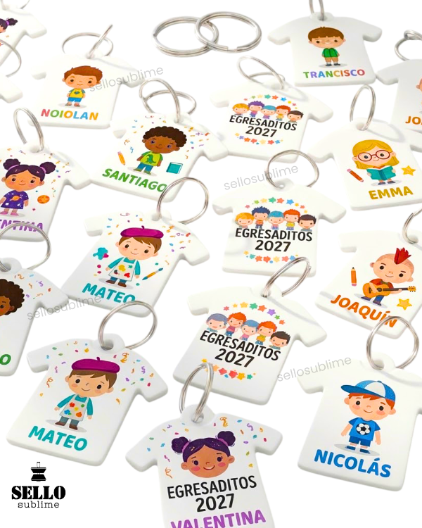 Producto - LLAVEROS CAMISETA PERSONALIZADOS X50UNID - 0