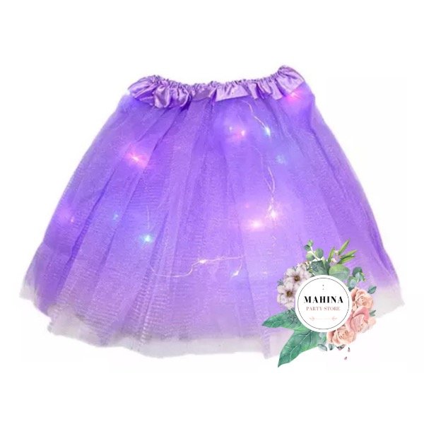 Producto - Tutú lila con luces led