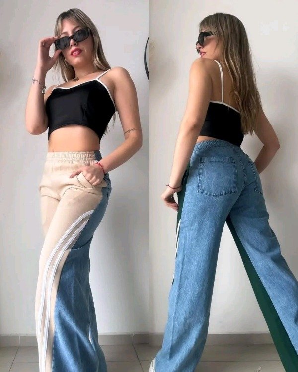 Producto - Palazo jean combinado