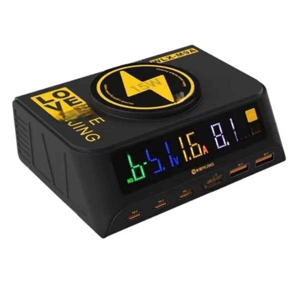 Producto - Estación de carga magnética con pantalla digital  Mijing WLX-M9A