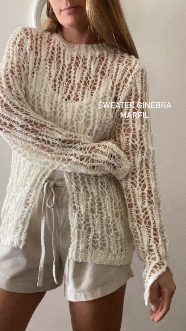 Producto - Sweater de hilo Ginebra Marfil